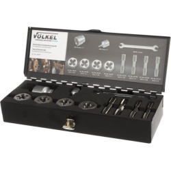 Kit de filières taraudées et hexagonales VÖLKEL 48647VOL