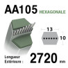 COURROIE AA105 Husqvarna 532165555 - 532180217 - AYP - BERNARD LOISIRS... 165555 - 180217