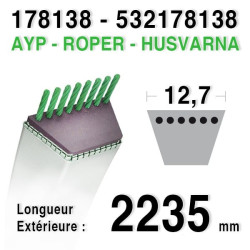 Courroie AYP / ROPER 178138 HUSQVARNA 532178138
