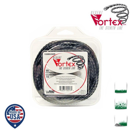 Coque fil nylon hélicoïdal copolymère VORTEX  - 3mm x 15m - Qualité professionnelle - Fabrication américaine