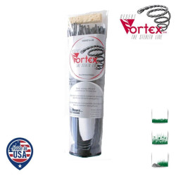 Tube 20 fils nylon hélicoïdal copolymère VORTEX  - 2.40mm x 41cm - Qualité professionnelle - Fabrication américaine