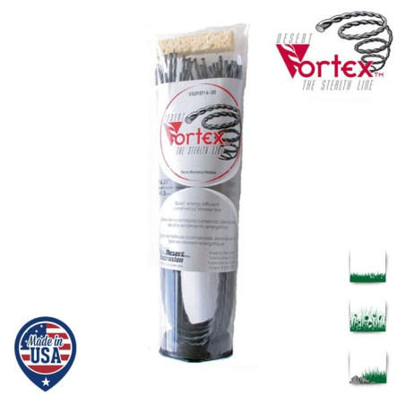 Tube 20 fils nylon hélicoïdal copolymère VORTEX  - 2.40mm x 41cm - Qualité professionnelle - Fabrication américaine