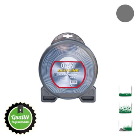 Coque fil nylon bi-composant OZAKI Alu Line  - 1.60mm x 15m - Qualité professionnelle