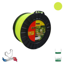 Bobine fil nylon rond OZAKI Premium - 2.70mm x 216m - Qualité professionnelle - Fabrication française 