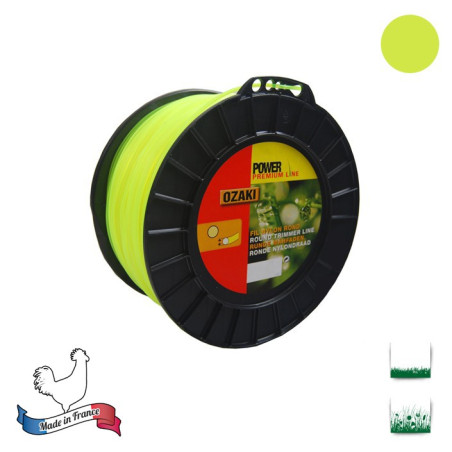 Greenstar Bobine Fil Nylon Rond Ozaki 180m X Ø2,40mm Rouge - Ruban à Mesurer