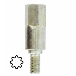 Adaptateur d'arbre 8 dents pour renvoi d'angle universel