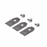 Jeu de 3 lames robot tondeuse GARDENA 4087-20 - 9668095-01 pour R40Li, R70Li livré avec vis