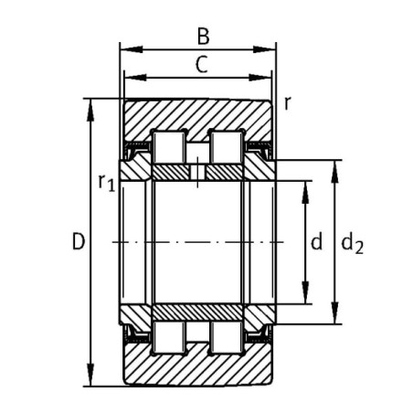 Rouleau de guidage INA/FFAG PWTR172RSXL