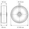 Roue 160mm TENTE FTP1600502060