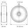 Roue 125mm TENTE FTP1250502060