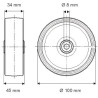 Roue 100mm TENTE UFP100340845