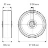 Roue 100mm TENTE FTP1000502060
