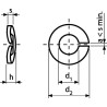 Rondelle élastique galvanisé M36 UNIVERSEL 128A36