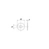 Rondelle de carrosserie 5,3x20x1,5 UNIVERSEL CR520RVSP050