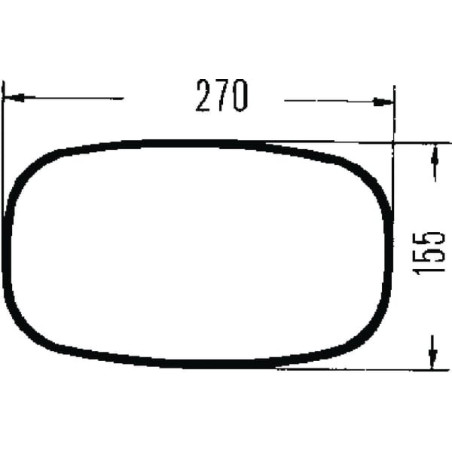 Rétroviseur HELLA 8SB002405001