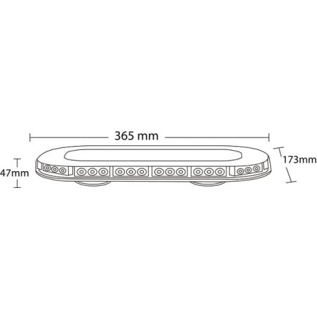Rampe lumineuse LED magnétique 3x42W UNIVERSEL LA20008