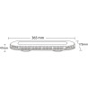 Rampe lumineuse LED magnétique 3x42W UNIVERSEL LA20008