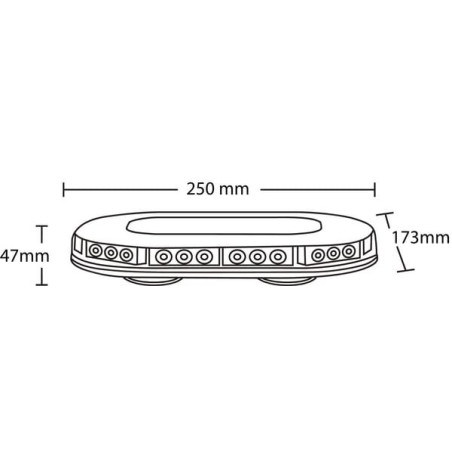 Rampe lumineuse LED magnétique 3x30W UNIVERSEL LA20007