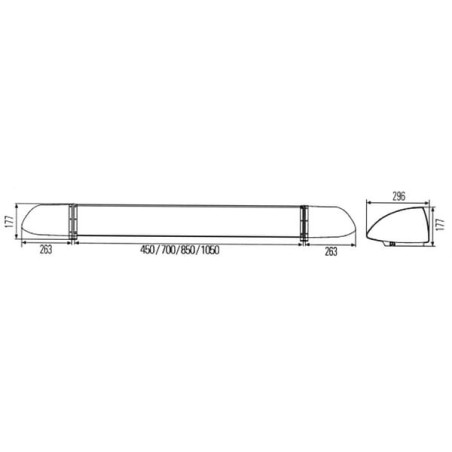 Rampe lumineuse halogène HELLA 2RL007900001