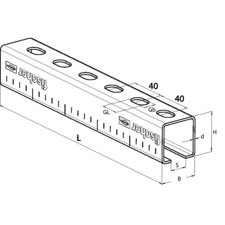 Rail FISCHER UNI30152