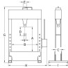 Presse d'atelier 25t COMPAC HP25