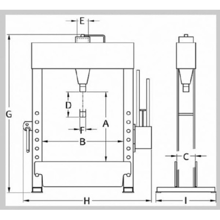 Presse d'atelier 100t COMPAC HP100