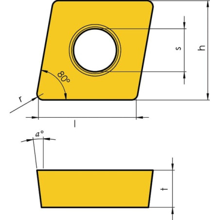 Porte-plaquette I-TOOLS CCGT120408ALK1010