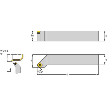 Porte-plaquette droit I-TOOLS SSSCR2020K09