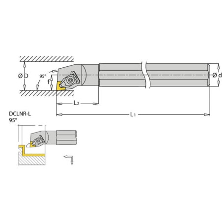 Porte-plaquette droit I-TOOLS S25RDCLNR12