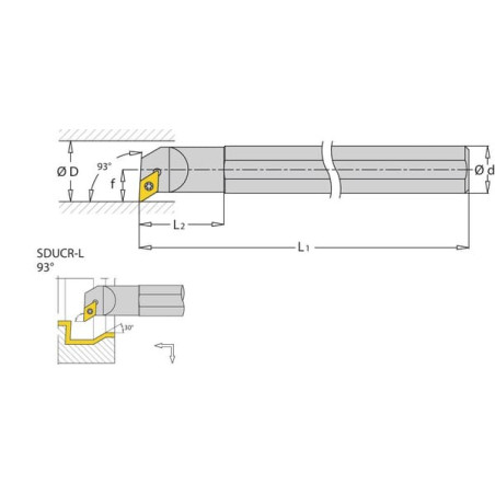 Porte-plaquette droit I-TOOLS S10HSDUCR07