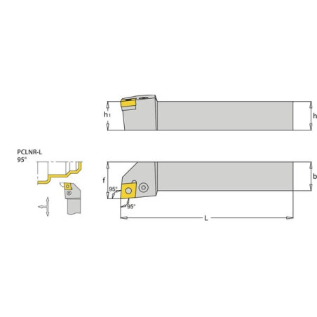 Porte-plaquette droit I-TOOLS PCLNR2020K12