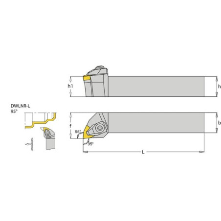 Porte-plaquette droit I-TOOLS DWLNR2020K08