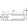 Couteau de broyeur UNIVERSEL 0000600172KR