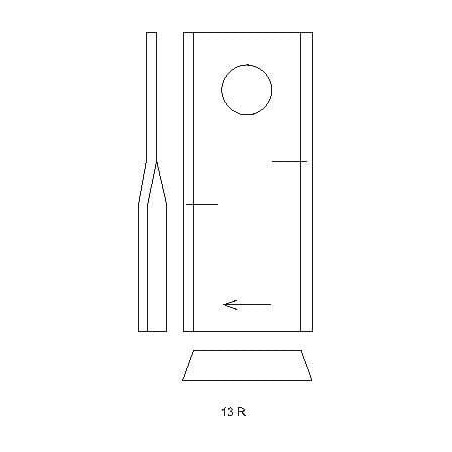 Lame de faucheuse UNIVERSEL 0001042670KR