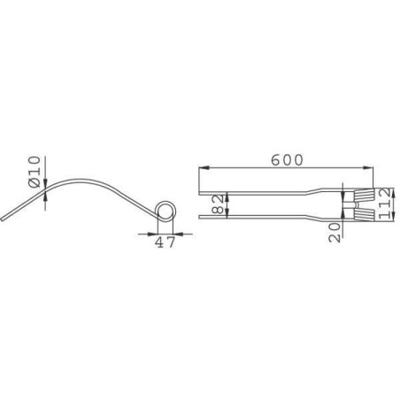 Dent d'andaineuse UNIVERSEL 0001047110KR