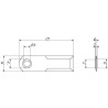 Couteau de broyeur UNIVERSEL 0007557871KR