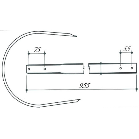 Section de ramasseur UNIVERSEL 0009034651KR