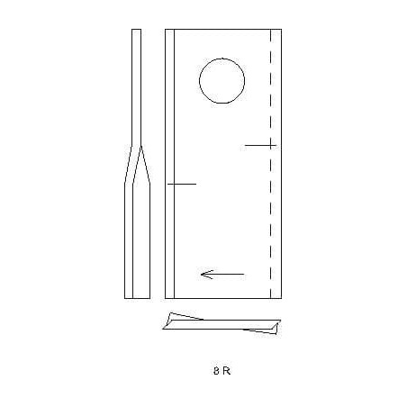 Lame de faucheuse UNIVERSEL 0009520420KR