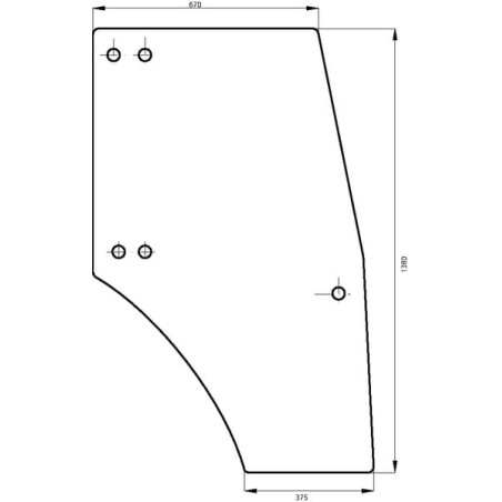 Vitre de porte UNIVERSEL 00097701040N