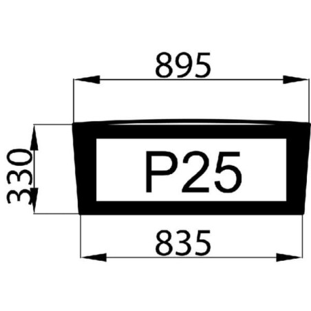 Lunette arrière UNIVERSEL 00121439010N