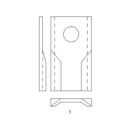 Couteau de faucheuse UNIVERSEL 001394000KR