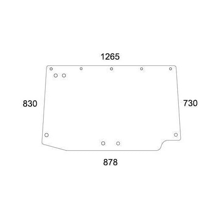 Lunette arrière UNIVERSEL 001396050N