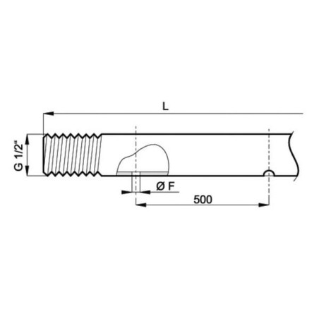 Tige en acier inoxydable ARAG 004205