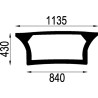 Lunette arrière UNIVERSEL 01052100N