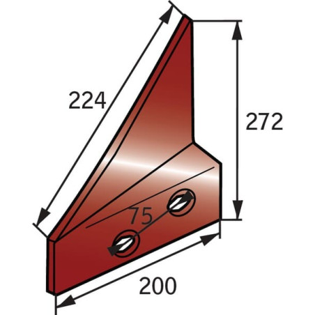 Aileron coutre gauche NAUD 031193G