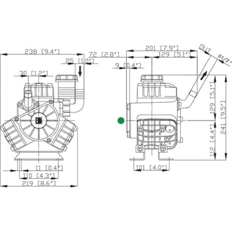 Pompe à pistons BERTOLINI 037007973VF