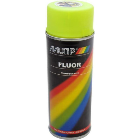 Peinture fluorescente jaune 400mL MOTIP 04022