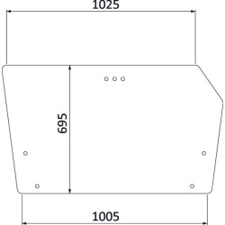 Vitre arrière UNIVERSEL 04352383N
