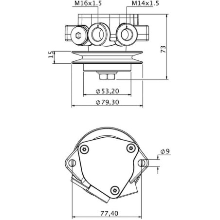 Pompe à carburant UNIVERSEL 04503571KR