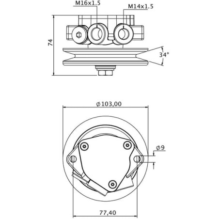 Pompe à carburant UNIVERSEL 04503572KR